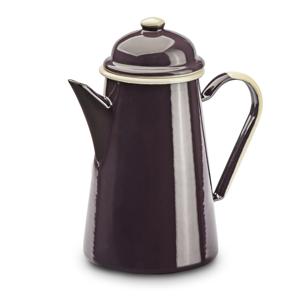 Dzbanek do kawy / Imbryk emaliowany OLKUSKIE WYROBY EMALIOWANE 1,3 l OWE Eggplant