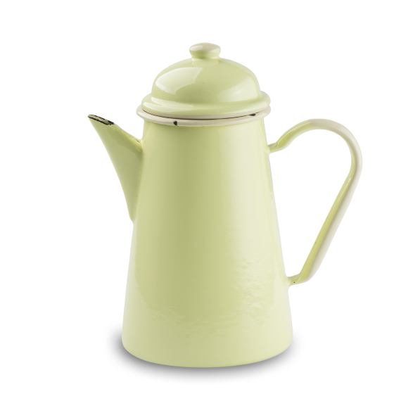Dzbanek do kawy / Imbryk emaliowany OLKUSKIE WYROBY EMALIOWANE 1,3 l OWE Lemon