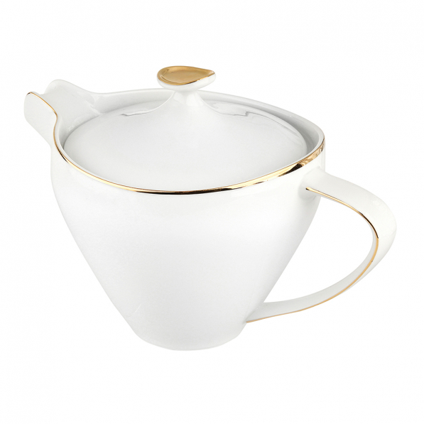 Dzbanek do kawy i herbaty porcelanowy MARIAPAULA MODERNA GOLD 1 l