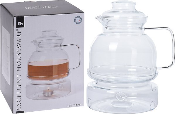 Dzbanek na herbatę 1,5L z podgrzewaczem