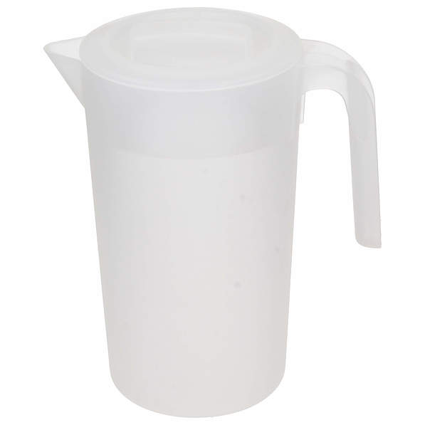 Dzbanek do wody i napojów plastikowy z pokrywką PLAST TEAM ANNA 2 l
