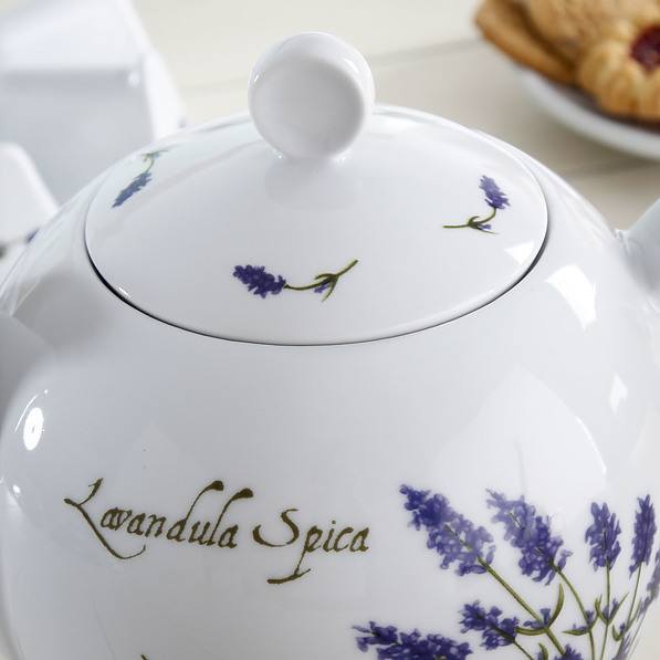 Dzbanek do herbaty i kawy porcelanowy LUBIANA VENUS BIAŁY 1,3 l