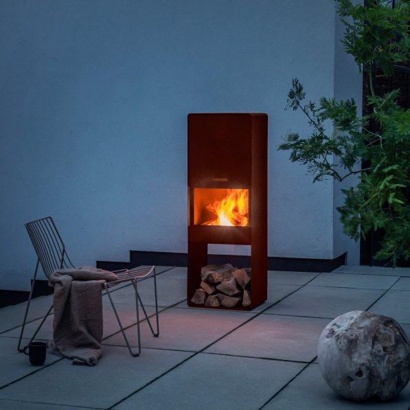 EVA SOLO FireBox - kominek ogrodowy ze stali kortenowskiej