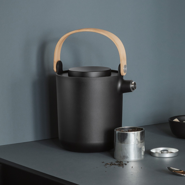 EVA SOLO Nordic Kitchen 1 l - dzbanek termiczny do herbaty ze stali nierdzewnej z zaparzaczem