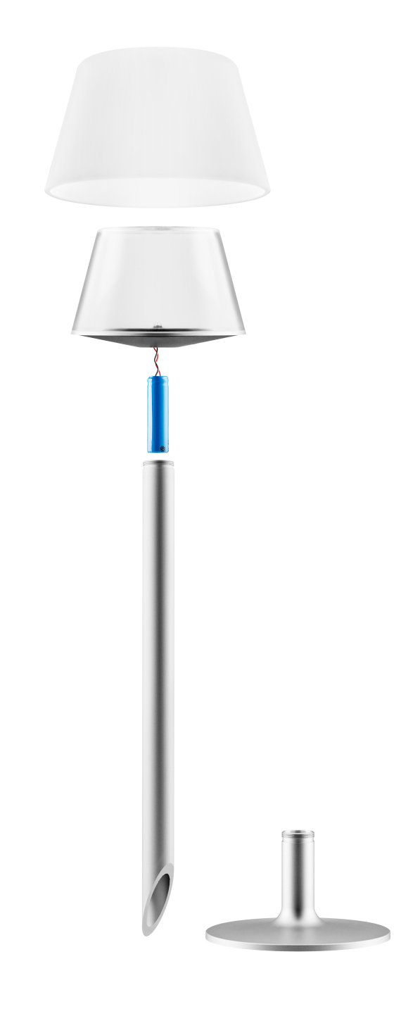 EVA SOLO Sunlight - lampa solarna stołowa aluminiowa