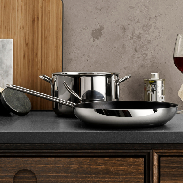 EVA TRIO Stainless Steel 28 cm - patelnia ceramiczna nieprzywierająca