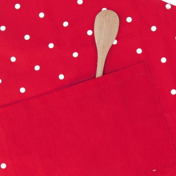 Fartuch kuchenny POLKA DOTS RED AND WHITE