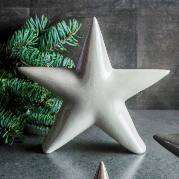 Figurka bożonarodzeniowa ceramiczna FLORINA GWIAZDA 19,8 cm 