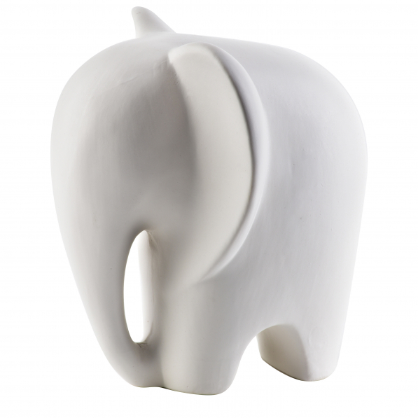 Figurka ozdobna ceramiczna MONDEX MIA SŁOŃ BIAŁA 16,4 cm