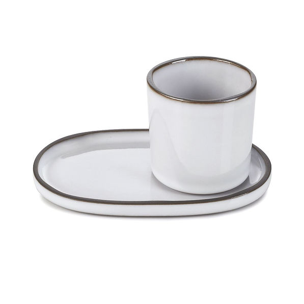 REVOL Caractere Biała Chmura 80 ml biała – filiżanka do espresso porcelanowa