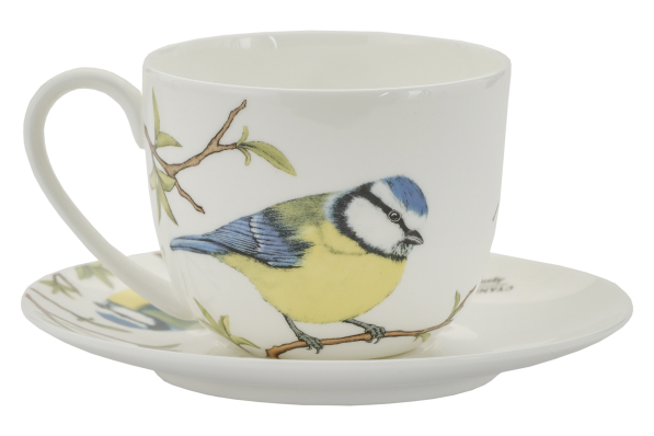 Filiżanka do kawy i herbaty porcelanowa ze spodkiem BY AGATA HAJDECKA 280 ml