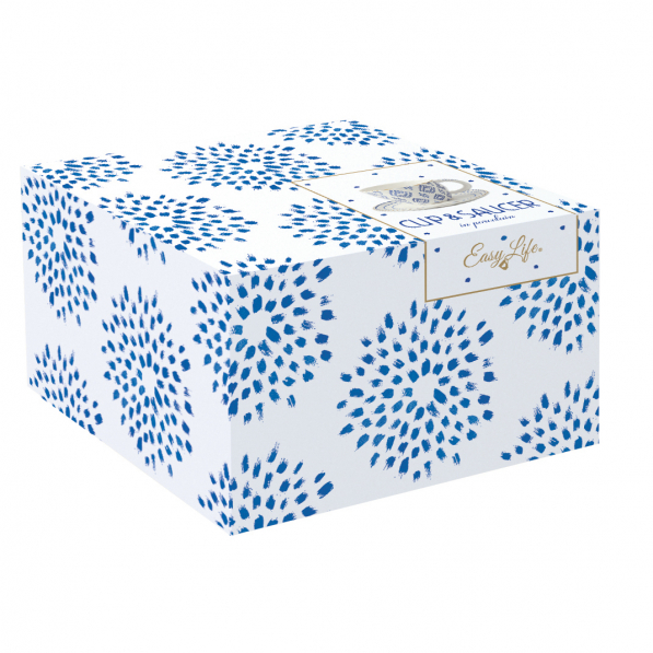 Filiżanka do kawy i herbaty porcelanowa ze spodkiem ELEGANCE 280 ml