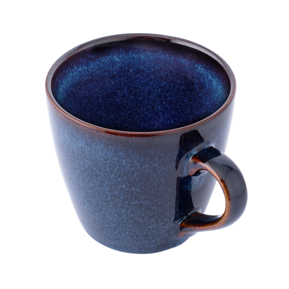 Filiżanka do kawy i herbaty ceramiczna ze spodkiem REACTIVE NAVY BLUE 310 ml