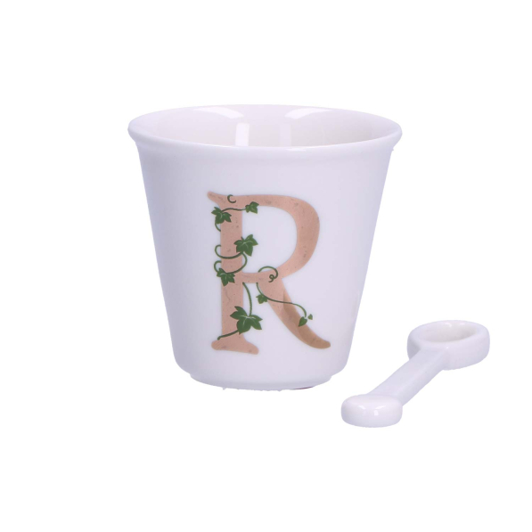 LA PORCELLANA BIANCA Unico R 75 ml - filiżanka do espresso porcelanowa z łyżeczką
