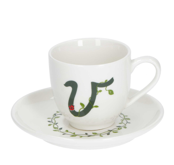 LA PORCELLANA BIANCA Solotua V 90 ml - filiżanka do espresso porcelanowa ze spodkiem