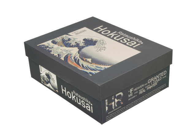 Filiżanki do espresso porcelanowe ze spodkami DUO ART GALLERY THE GREAT WAVE BY HOKUSAI 110 ml 2 szt.