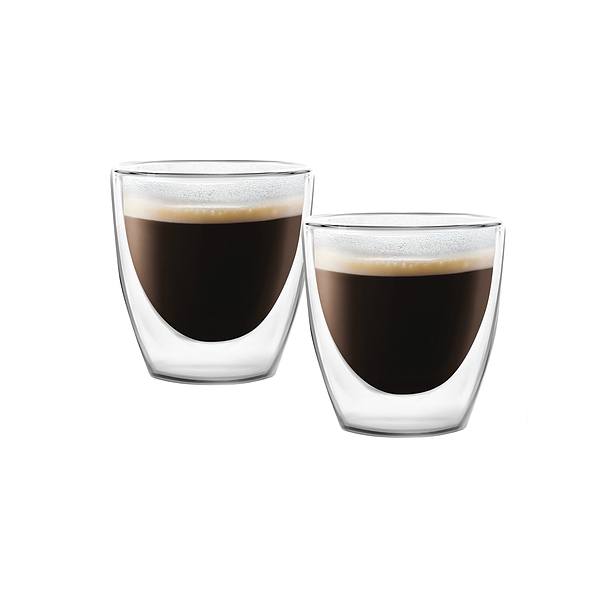VIALLI DESIGN Amo Without 80 ml 2 szt. - filiżanki do espresso termiczne z podwójnymi ściankami szklane