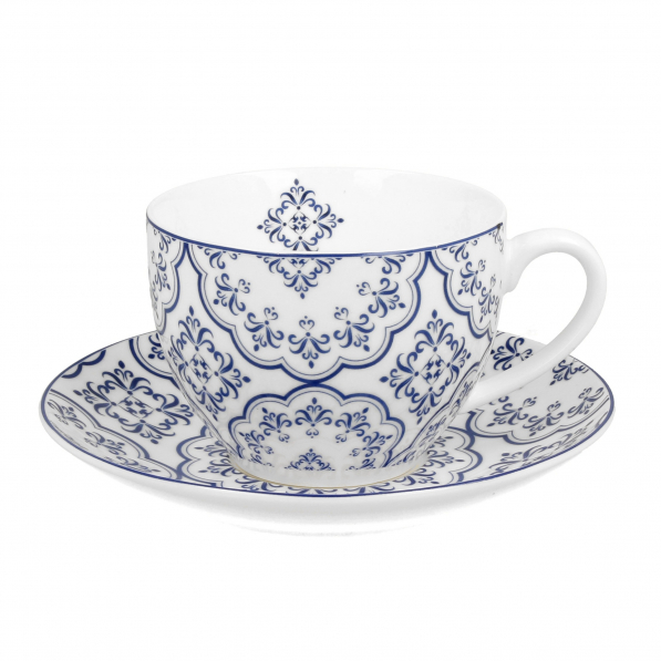Filiżanki do kawy i herbaty porcelanowe ze spodkami DUO ETNO ELLA AND MAROKO NEW 250/270 ml 2 szt.