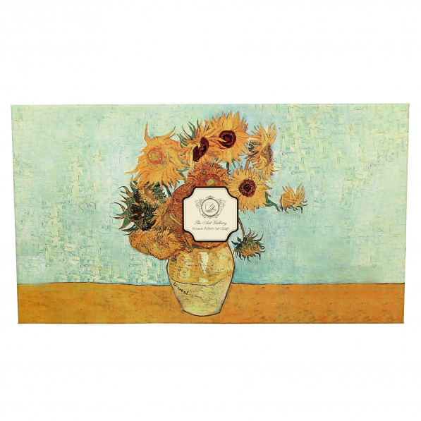 Filiżanki do kawy i herbaty porcelanowe ze spodkami UO ART GALLERY SUNFLOWERS BY V. VAN GOGH 280 ml 6 szt.