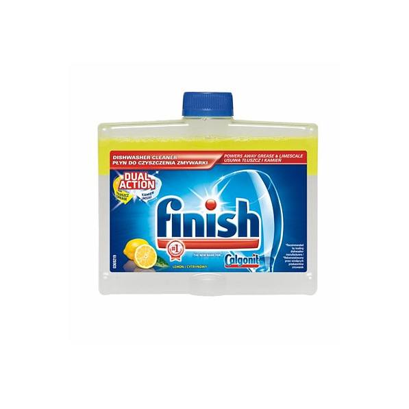 FINISH Dual Action Lemon 250 ml - płyn do czyszczenia zmywarki 