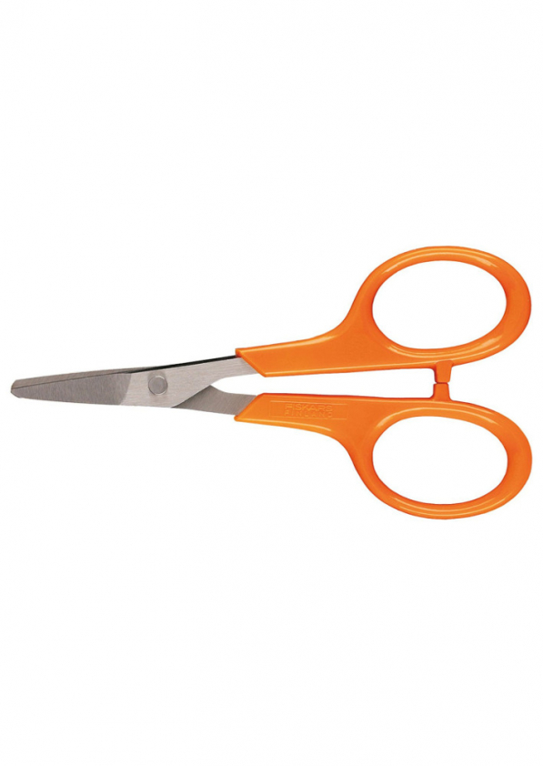 FISKARS Classic Mani pomarańczowe zaokrąglone - nożyczki do paznokci ze stali nierdzewnej