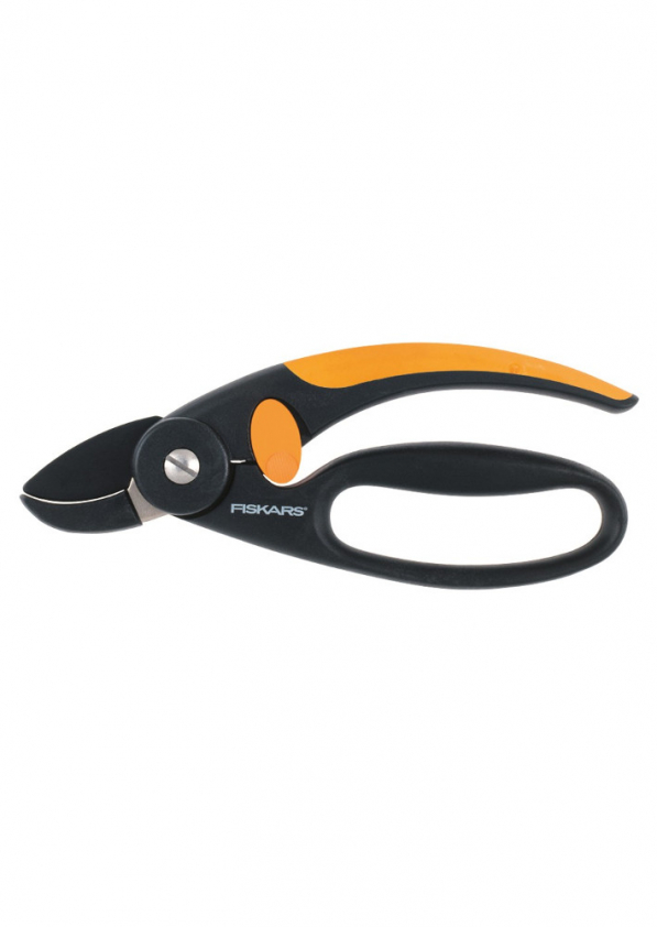 FISKARS Fingerloop II czarny - sekator ogrodowy kowadełkowy stalowy