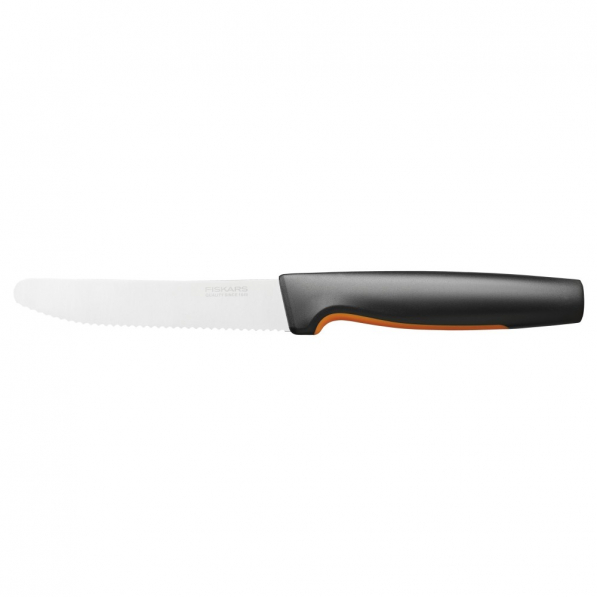 FISKARS Functional Form 12 cm czarny - nóż do pomidorów ze stali nierdzewnej