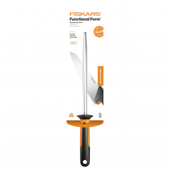 FISKARS Functional Form 20 cm czarna - ostrzałka do noży ze stali nierdzewnej 