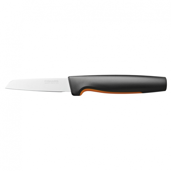 FISKARS Functional Form 7,5 cm czarny - nóż do obierania warzyw i owoców ze stali nierdzewnej