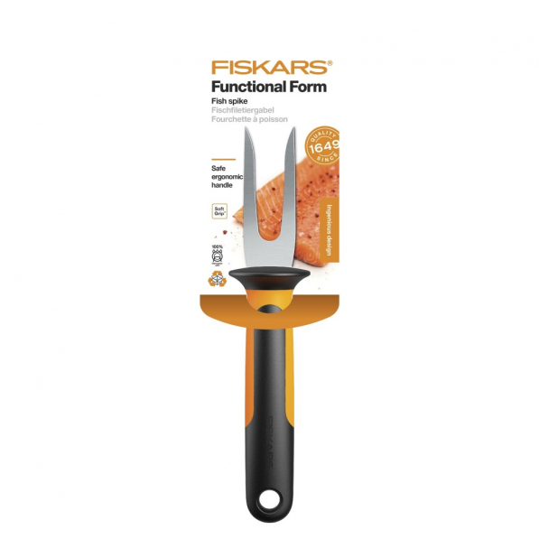 FISKARS Functional Form 7 cm czarny - widelec do ryb ze stali nierdzewnej 