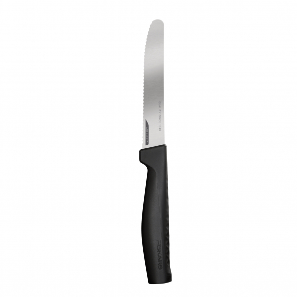 FISKARS Hard Edge 11,4 cm czarny - nóż do pomidorów ze stali nierdzewnej