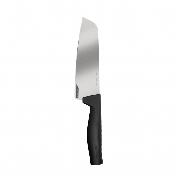 FISKARS Hard Edge 15,5 cm czarny - nóż Santoku ze stali nierdzewnej