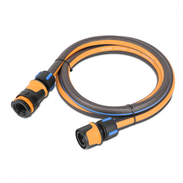 FISKARS Hose Set Premium 13 mm 1/2" 1,8 m czarno-szary - wąż ogrodowy z akcesoriami