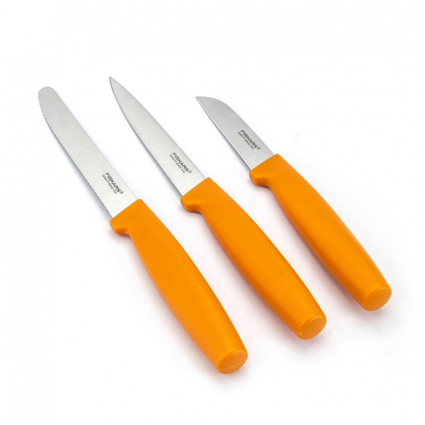 FISKARS Knife Set Xsharp Plus 3 szt. - noże kuchenne ze stali nierdzewnej z ostrzałką