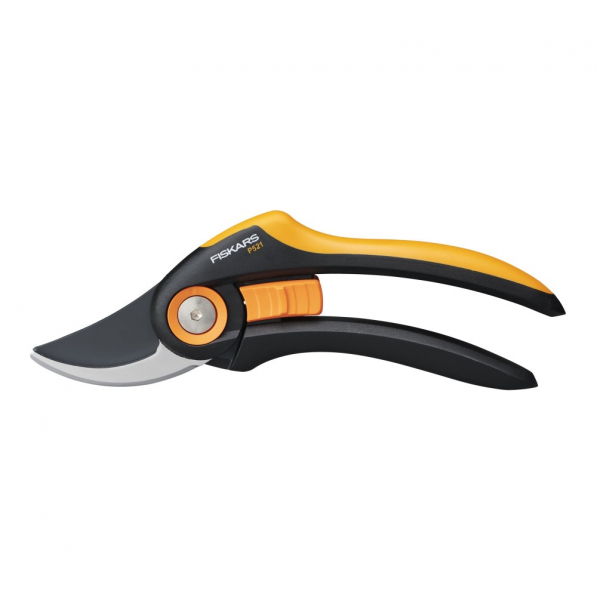 FISKARS Plus Pruner P521 czarny - sekator ogrodowy nożycowy stalowy