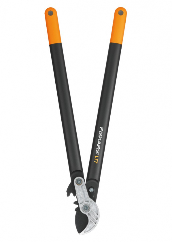 FISKARS PowerGear L77 L czarny - sekator ogrodowy kowadełkowy dwuręczny stalowy