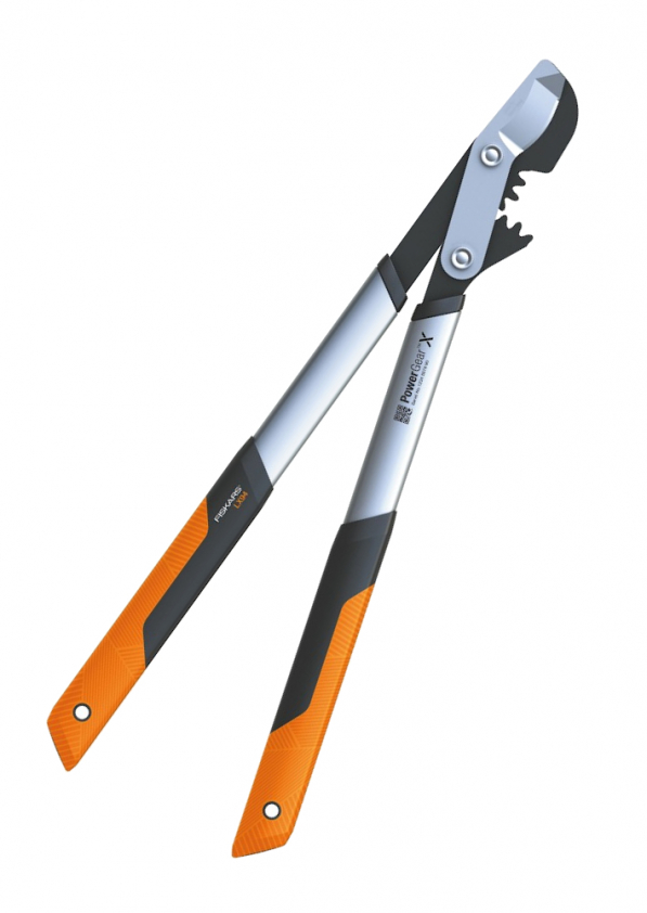 FISKARS PowerGear LX94 M pomarańczowy - sekator ogrodowy nożycowy dwuręczny stalowy