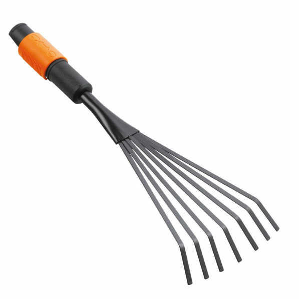 FISKARS QuikFit Flower Rake czarne - grabie do liści stalowe