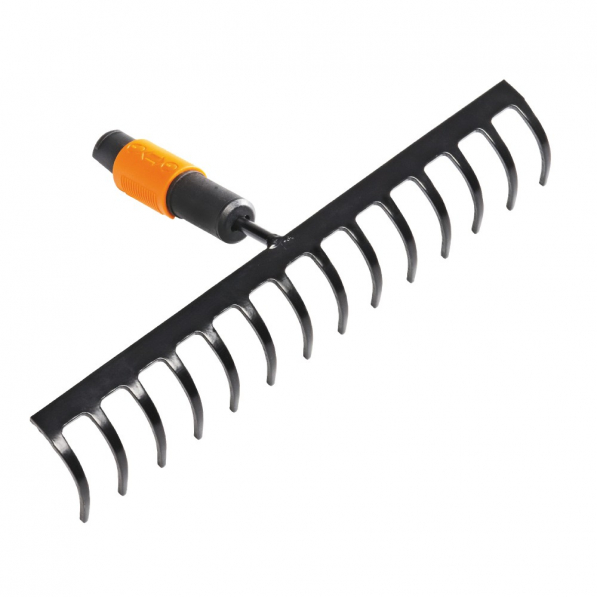 FISKARS QuikFit Soil Rake czarne - grabie 14-zębne stalowe