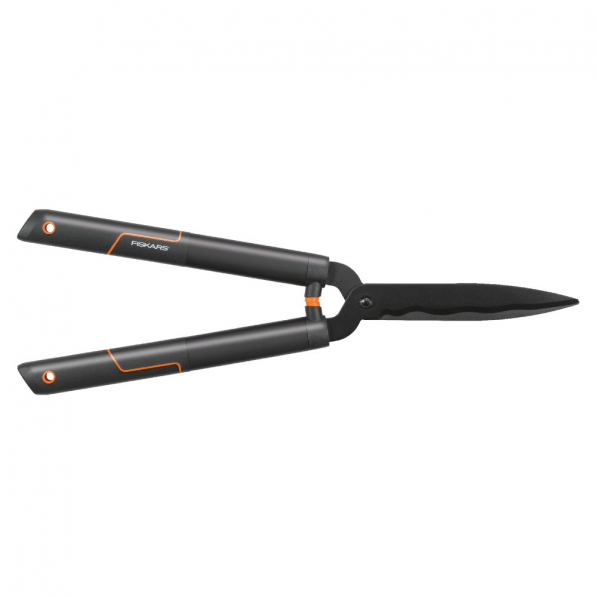FISKARS SingleStep HS22 czarne - nożyce ogrodowe do żywopłotu dźwigniowe ze stali nierdzewnej