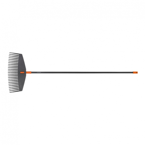FISKARS Solid Leaf Rake L czarne - grabie do liści z trzonkiem