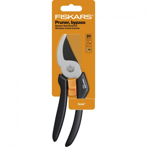 FISKARS Solid P121 - sekator ogrodowy nożycowy stalowy