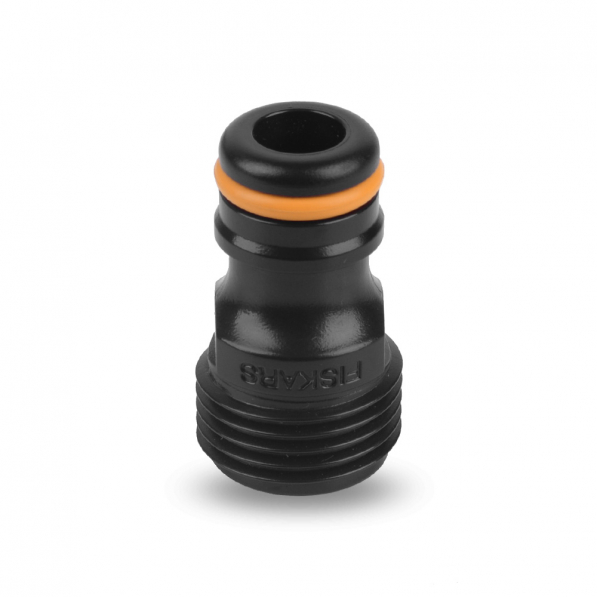 FISKARS Tap Connector Gwint Zewnętrzny 21 mm G1/2'' czarne - przyłącze kranowe