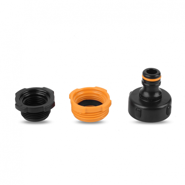 FISKARS Tap Connector Multi 21; 26,5; 33,3 mm czarne - przyłącze kranowe