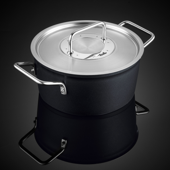 FISSLER Adamant 20 cm - garnek aluminiowy z pokrywką