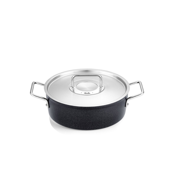 FISSLER Adamant 24 cm - garnek aluminiowy z pokrywką