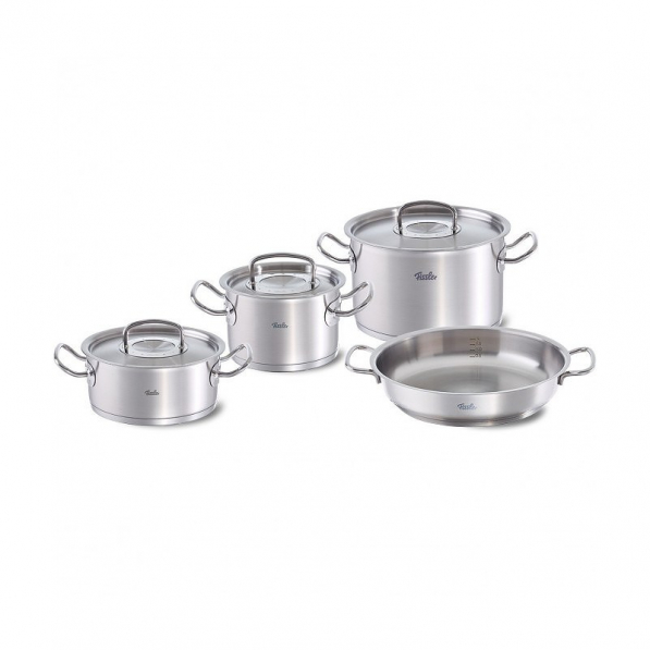 FISSLER Original Profi Collection - zestaw 3 garnków ze stali nierdzewnej z pokrywkami i patelnią