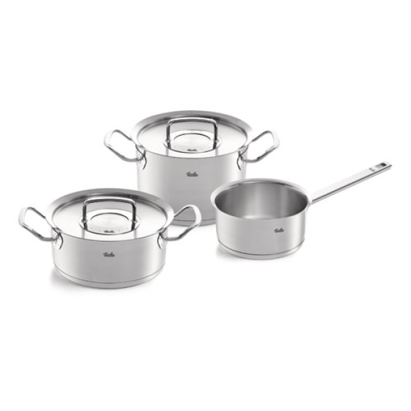 FISSLER Original Profi Collection - zestaw 3 garnków ze stali nierdzewnej z pokrywkami