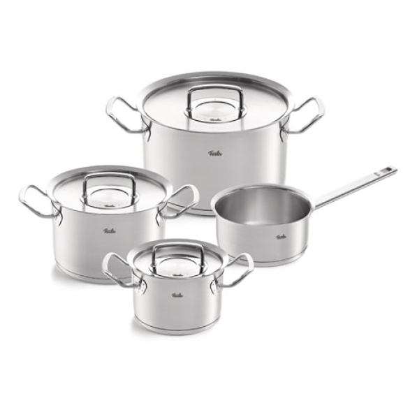 FISSLER Original Profi Collection - zestaw 4 garnków z pokrywkami ze stal nierdzewnej