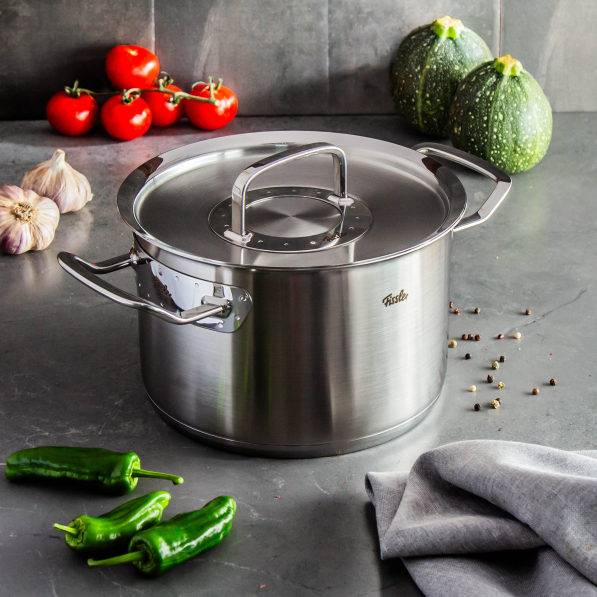 FISSLER Original Profi Collection Wysoki 4 l - garnek ze stali nierdzewnej z pokrywką